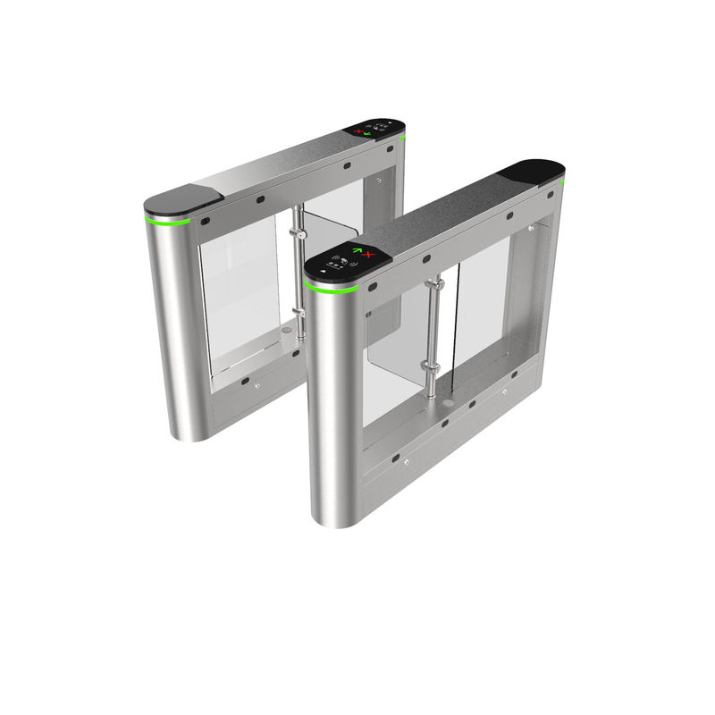 LED Indicator Light Security Swing Barrier Gate For Public Lobby