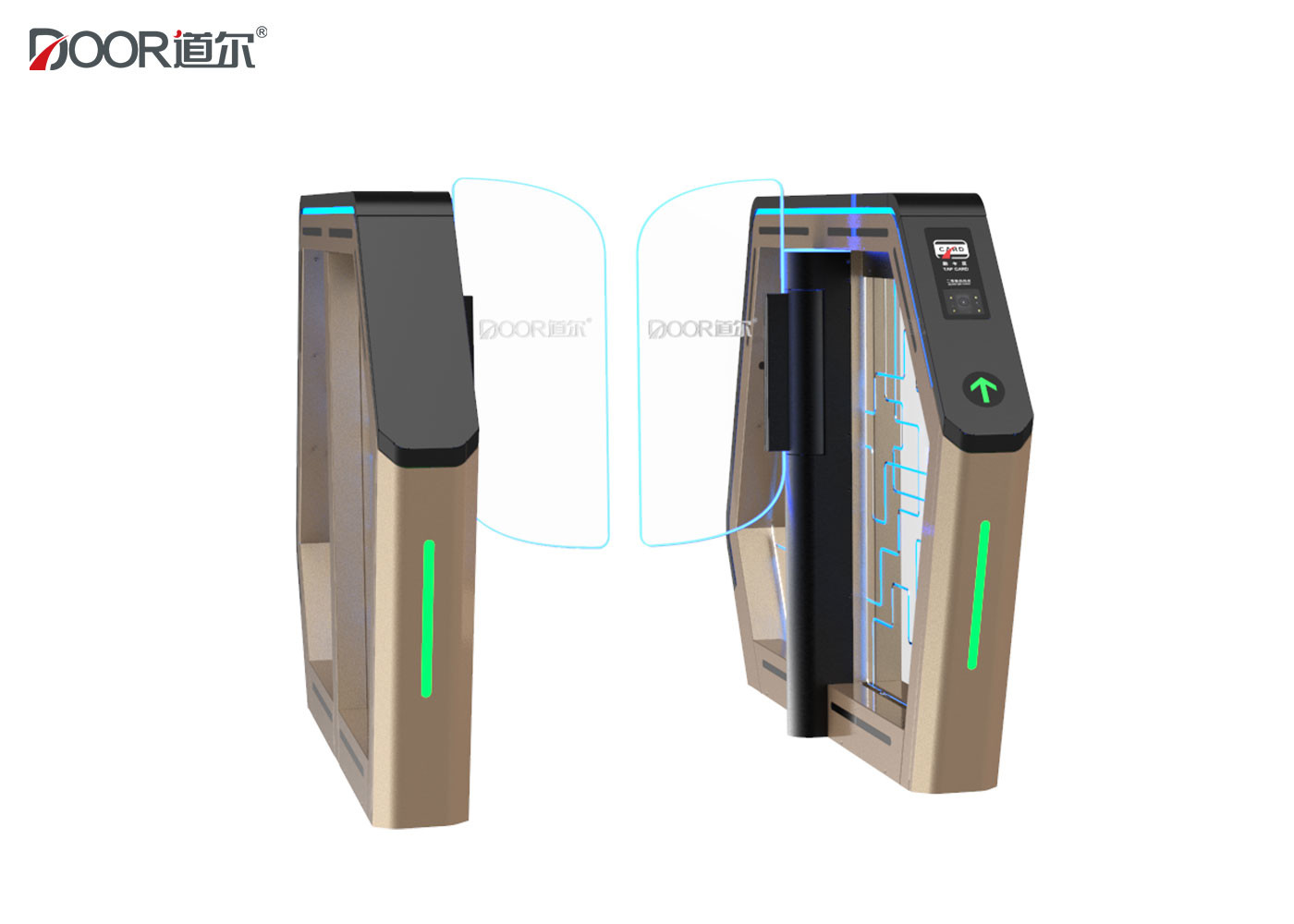 Dry Contact Signal High End Access Control Turnstile With Servo Motor 8million Times MBCF
