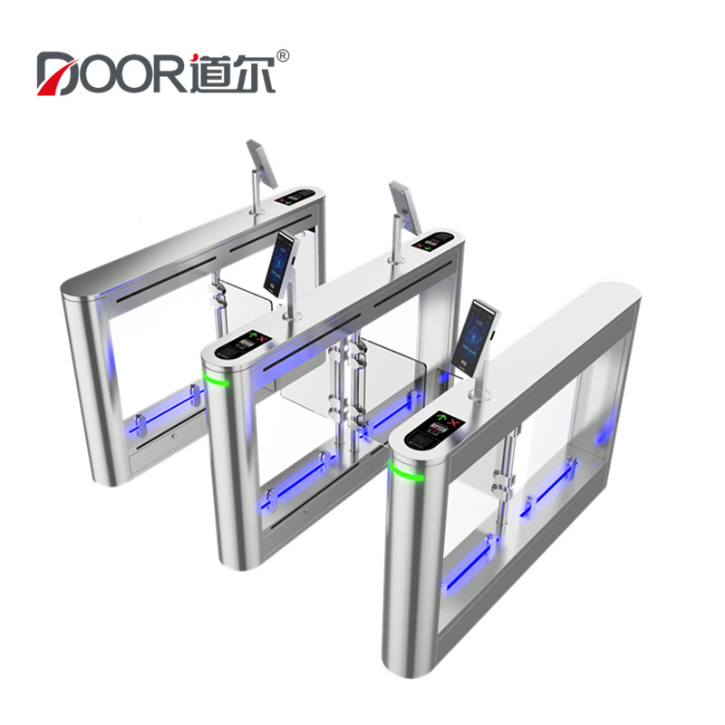 Acrylic Wings Swing Gate Facial Recognition Turnstile IP24