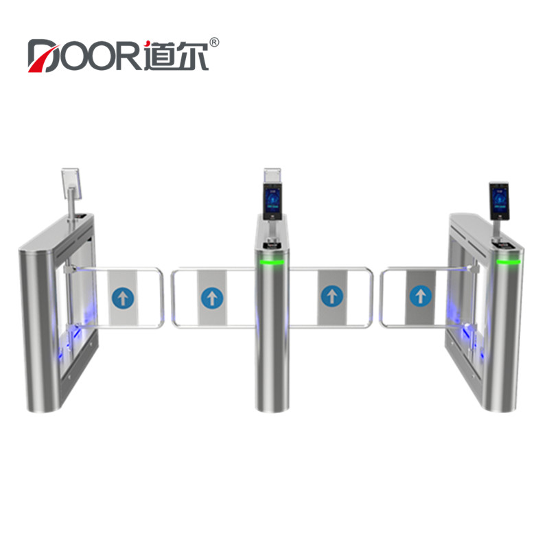 Acrylic Wings Swing Gate Facial Recognition Turnstile IP24