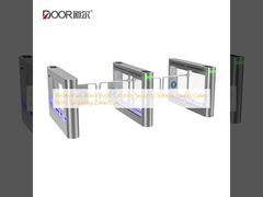 Sistema de seguridad de torniquete de altura de cintura para peatones con puertas batientes y detección de seguimiento
