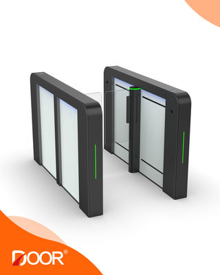 Puerta de velocidad inteligente Tornostil Puerta de swing Puerta servomotor para gimnasio de alta gama, edificio de oficinas, centro comercial